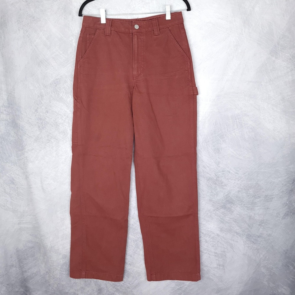 TNA Aritzia Carpenter Pants Womens 4 Workwear High Rise Utility Relaxed Casual